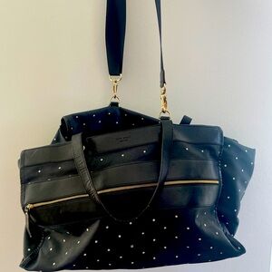Kate Spade polka dot travel duffel